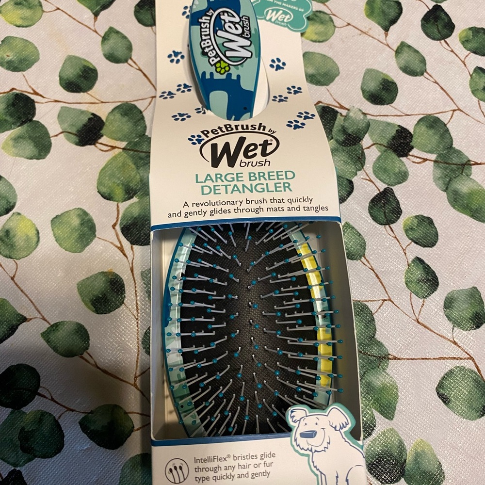 Wet brush for large long hair dogs new